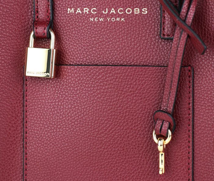 【Marc Jacobs】マークジェイコブス レザー ミニショッパー ショルダーバッグ ポメグラネイト