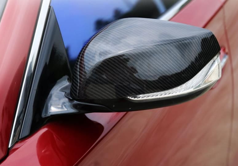 インフィニティ Q50 スカイライン V37 2014~2020年式 ドライカーボン製 交換式 ミラーカバー 左右セット