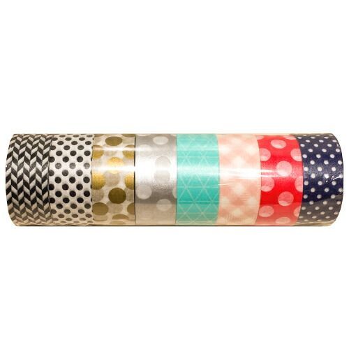 まとめ マークス マスキングテープ･8巻セット|マステ パターンミックス MSTMKT183S ×5セット