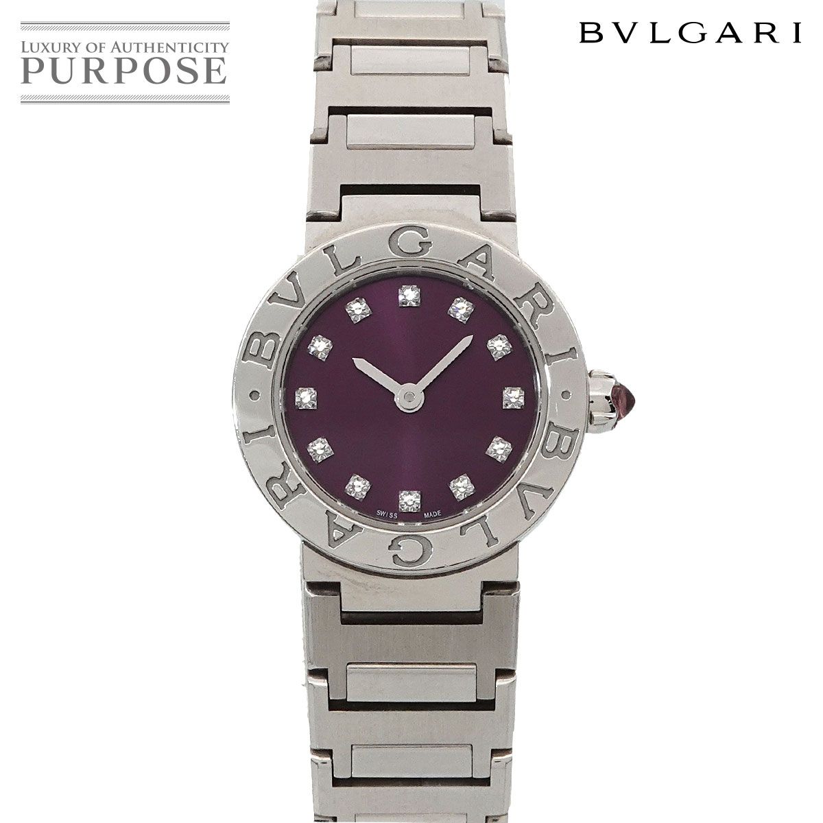 ブルガリ BVLGARI BB23SS ブルガリブルガリ デイト クォーツ レディース 内箱・保証書付き_907654【中古】