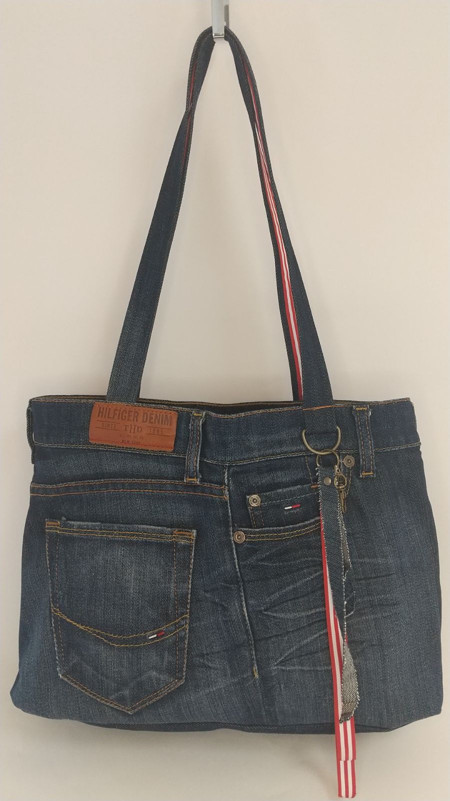 古着ジーンズ Re Up ショルダーバック TOMMY HILFIGER使用商品