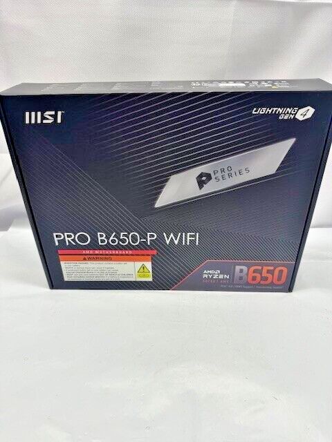 MSI PRO B650-P WIFI ソケット AM5 AMD Ryzen 7000 B650 DDR5 M.2 ATX マザーボード