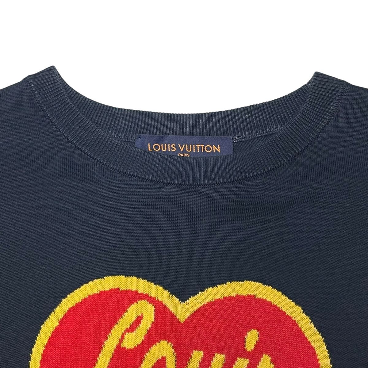 Mサイズ Louis Vuitton ×NIGO ハート ロゴ ハイネックニット LOUIS