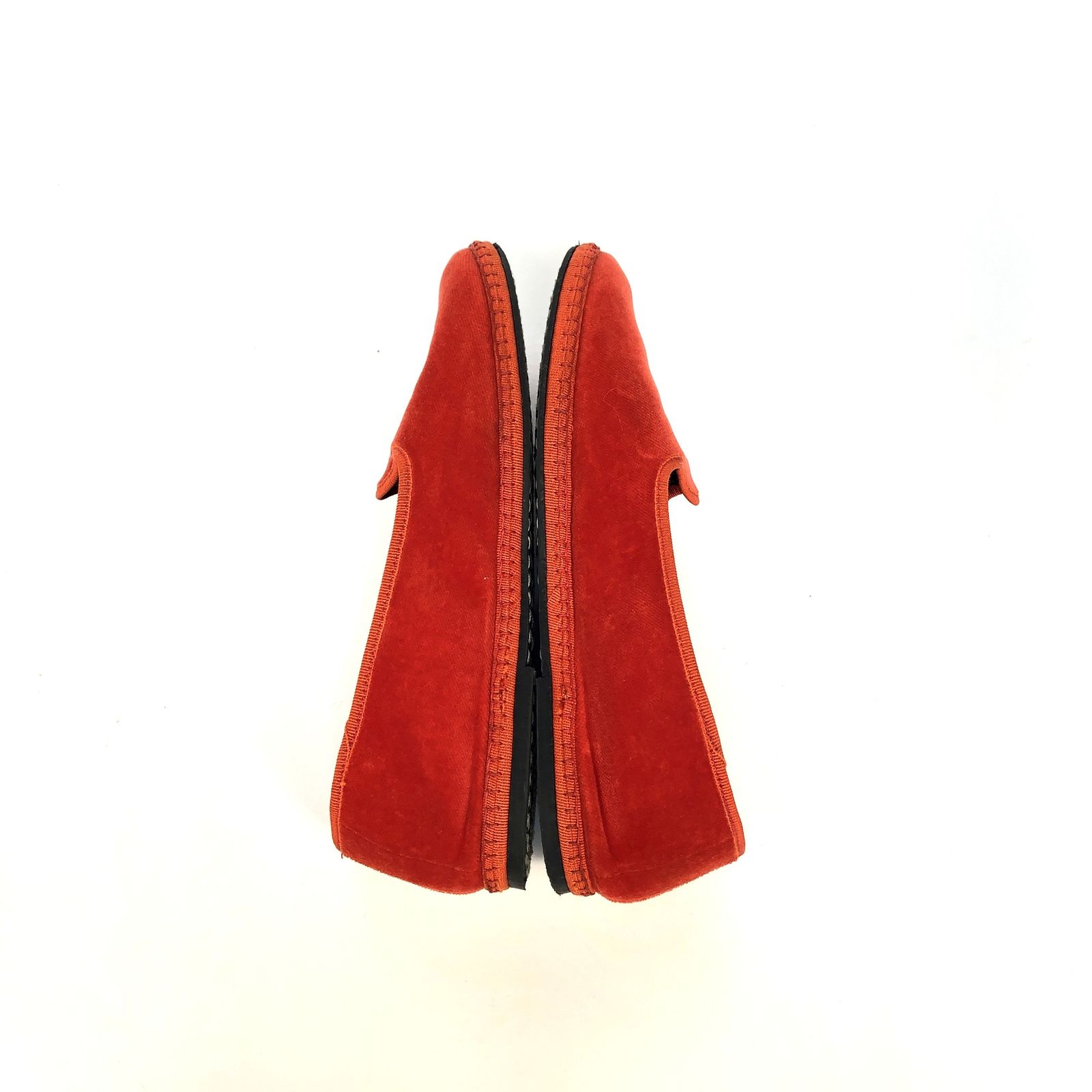 SCIUSCIA　Sciuscià　シューシャ　ベルベット　TRAGARA　LADYS_TULIP　ベロア　フラットシューズ　カンフーシューズ　サイズ39　オレンジ　保存袋付
