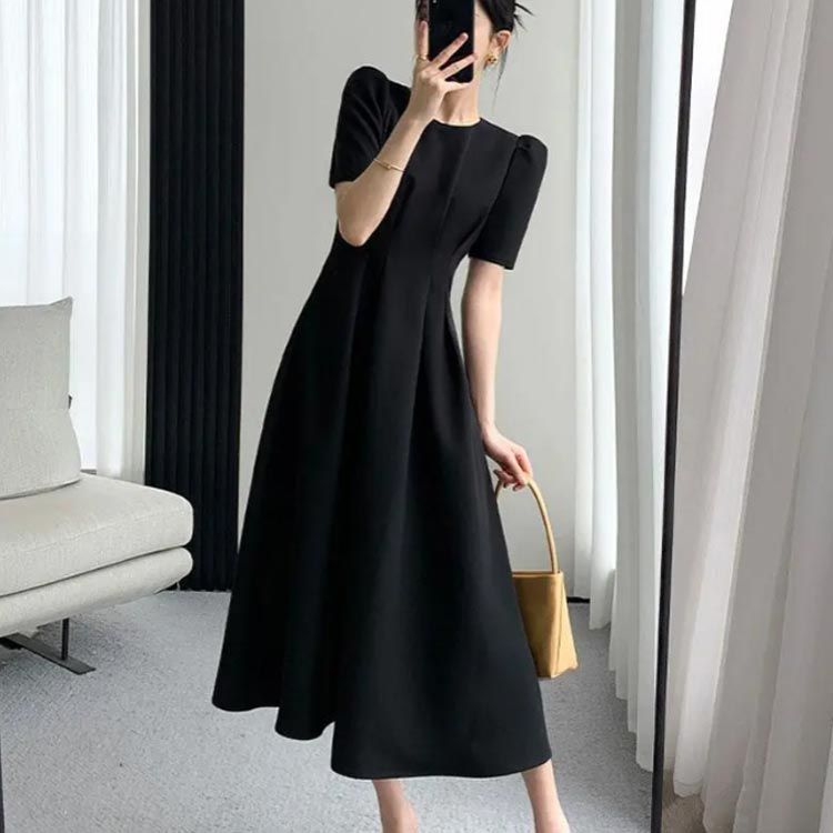 ブラックフォーマル 夏用 大きいサイズ ワンピース 大人 ロング  