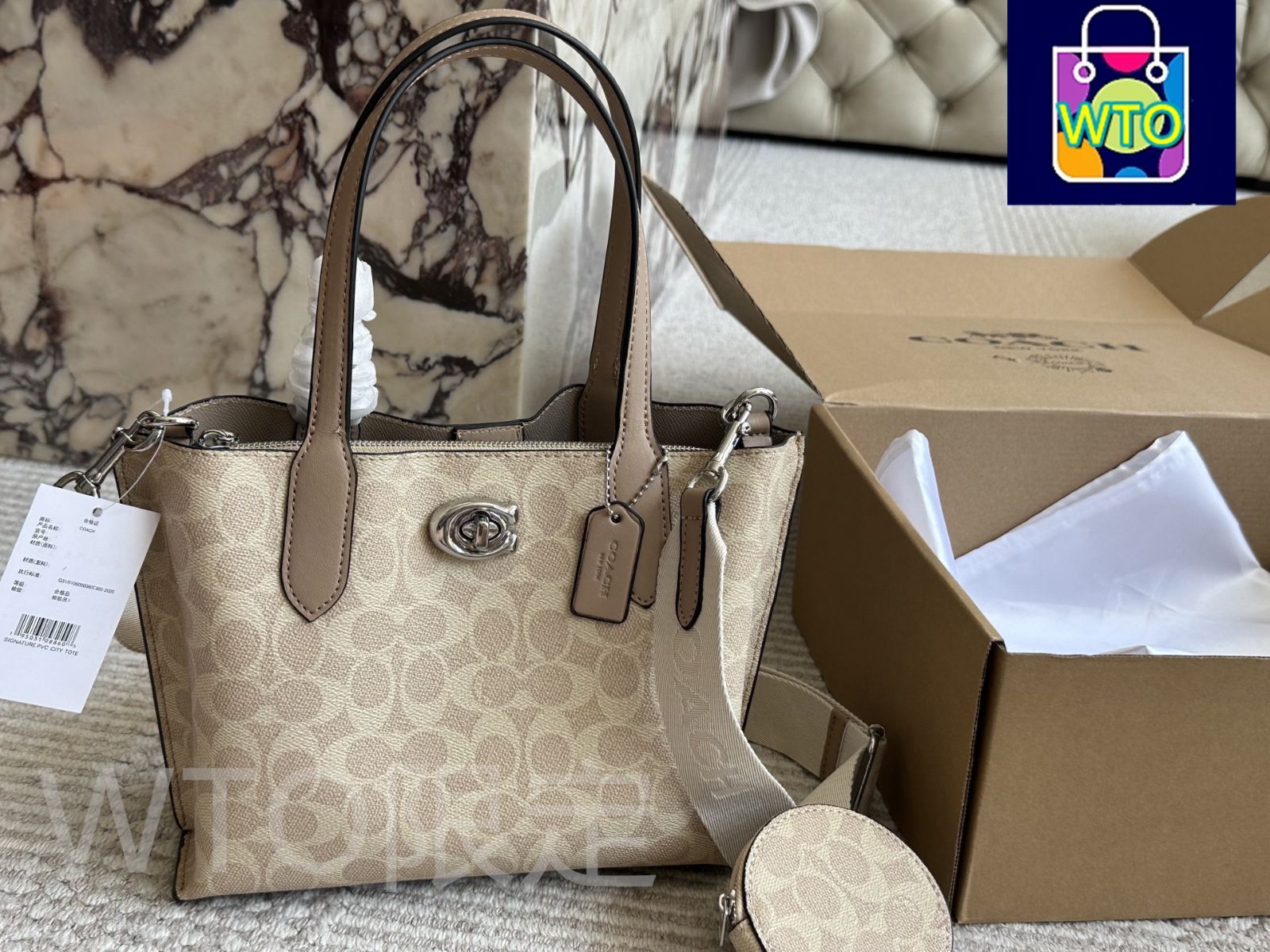 今日特価】Chic Coach Tote Bag - シックなコーチ トートバッグ