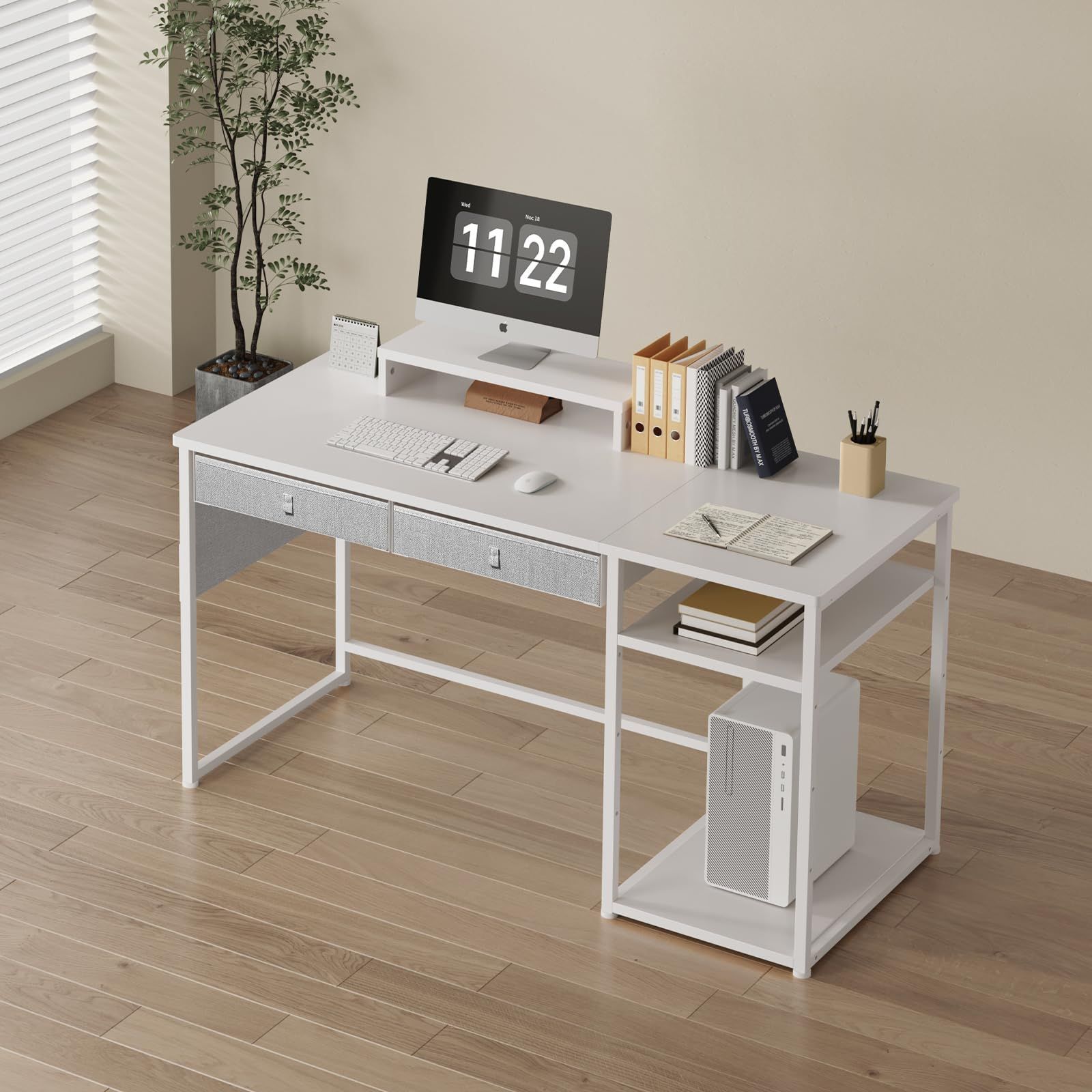 引き出し付きデスク テレワークデスク