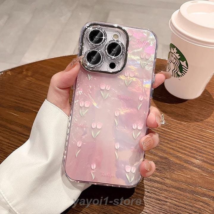 iPhone15ケース 韓国 ピンク 花 フラワーズ 全機種対応 iphone14ケース iphone13ケース スマホケース アイフォンケース iPhone12 iPhone13 iPhone14 iPhone15 Pr