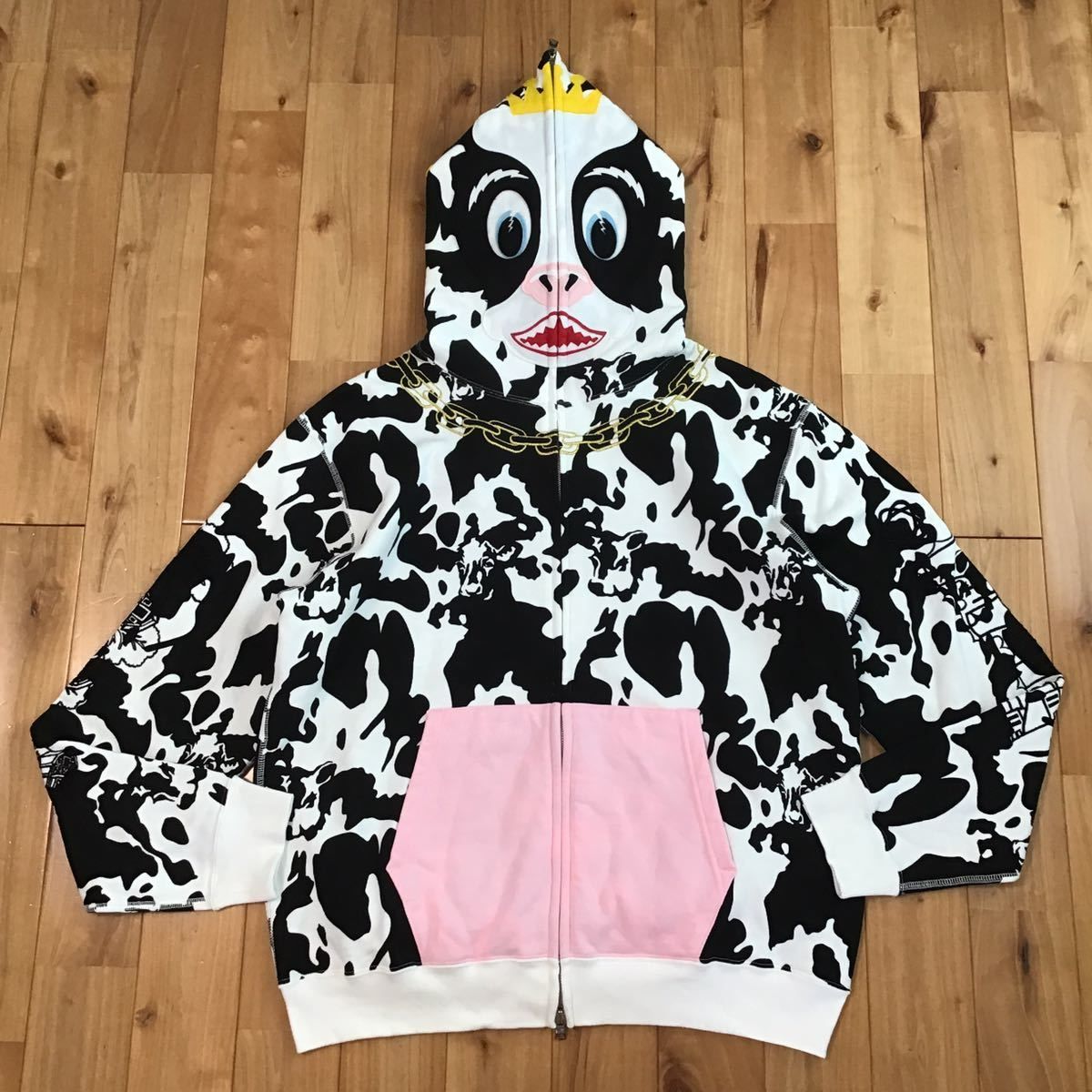 A BATHING APE　ホルスタインパーカー　サイズM