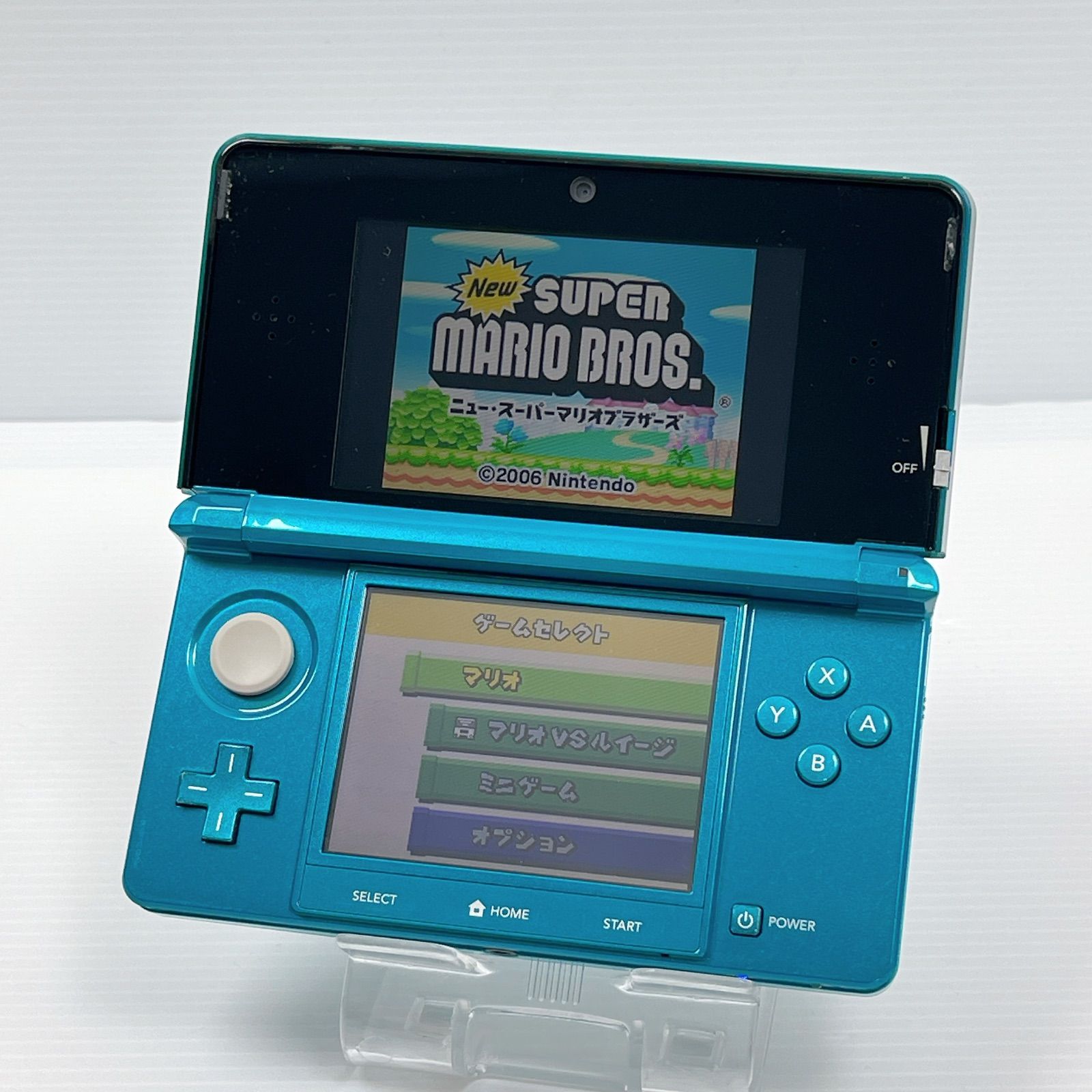 ニンテンドー 3DS アクアブルー 遊べるセット 内蔵ソフトあり ゼルダ4つの剣 ZELDA 動作 済み ds 3ds 3DS 任天堂