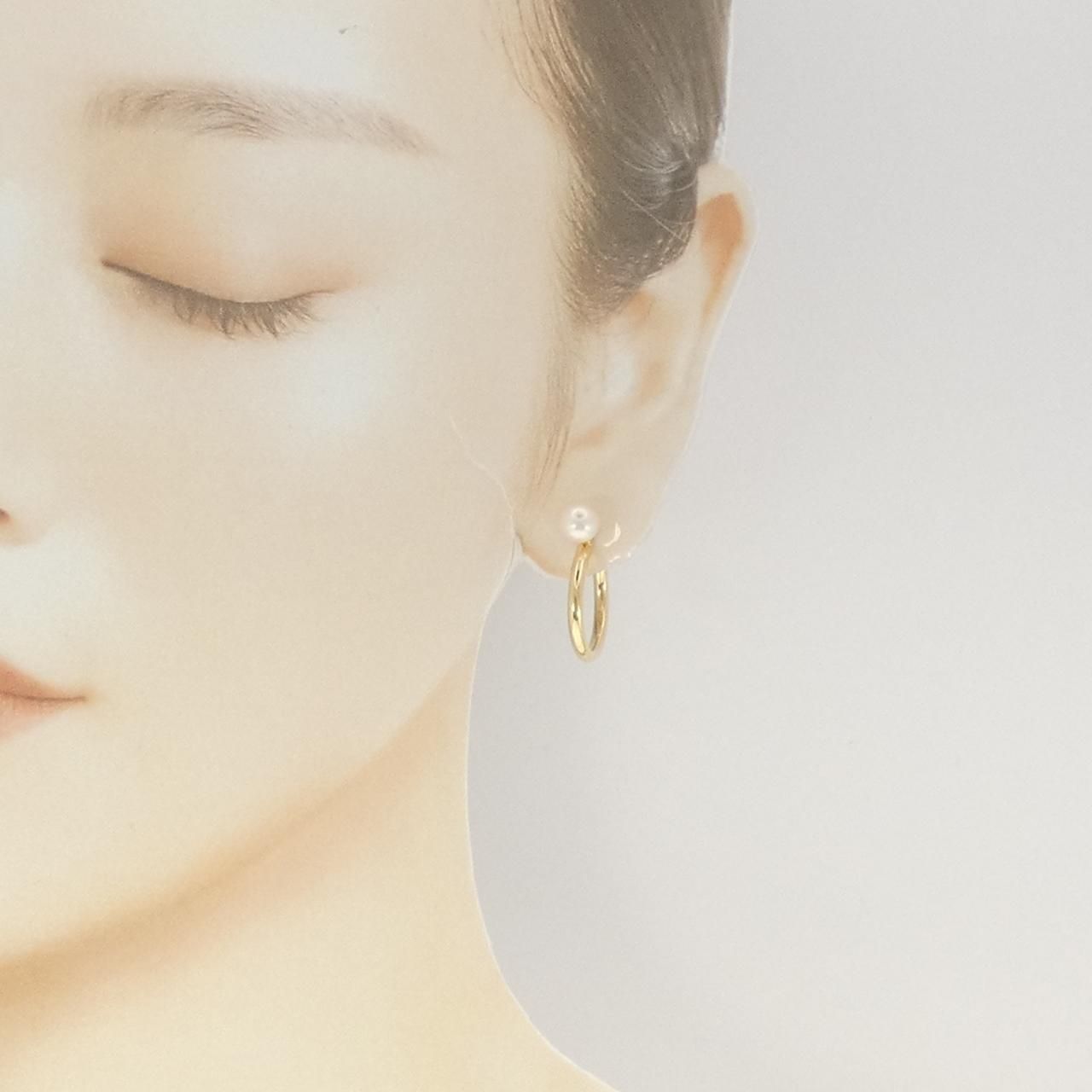 K18YG アコヤパール ピアス 6.3mm - メルカリ 