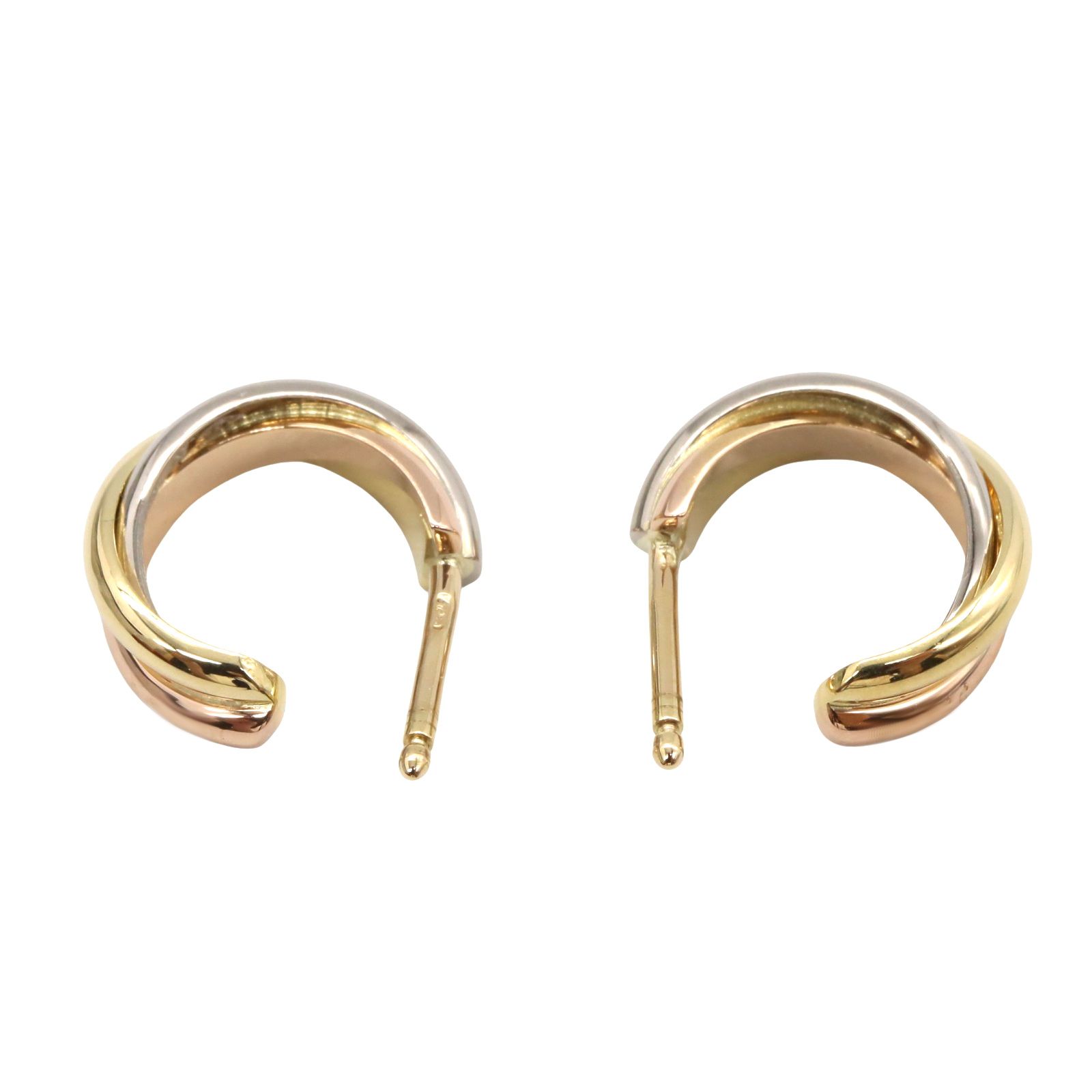 CARTIER カルティエ トリニティ スモール ピアス ピアス - メルカリ