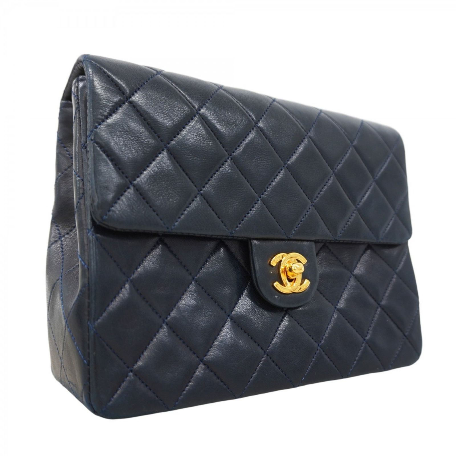 CHANEL シャネル マトラッセ チェーンショルダーバッグ ラムスキン CHANEL】シャネル マトラッセ22 ショルダーバッグ ラムスキン