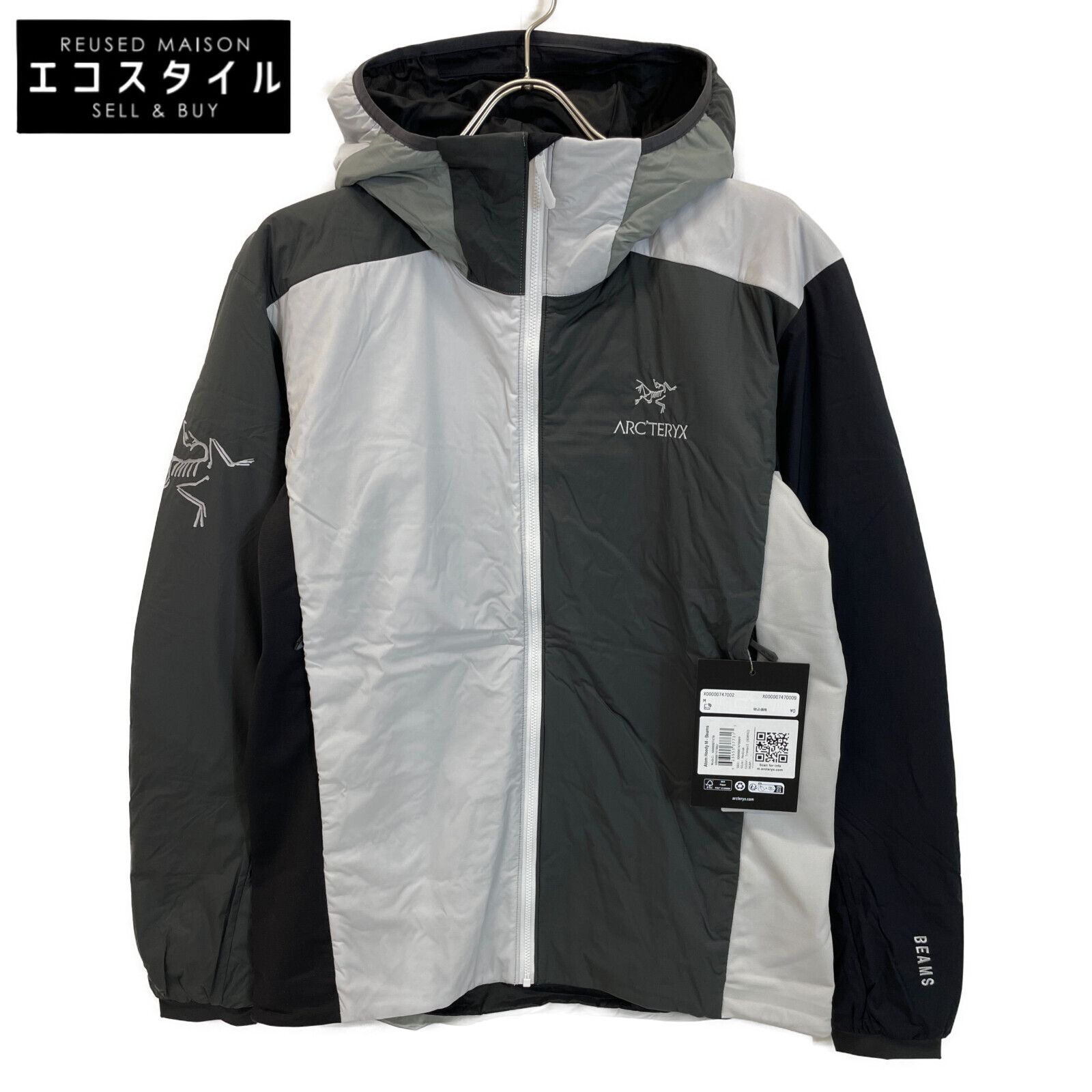 ARC'TERYX アークテリクス ×BEAMS ﾄﾗﾝｷﾙ 2023AW ｱﾄﾑﾌｰﾃﾞｨ ｼﾞｬｹｯﾄ M