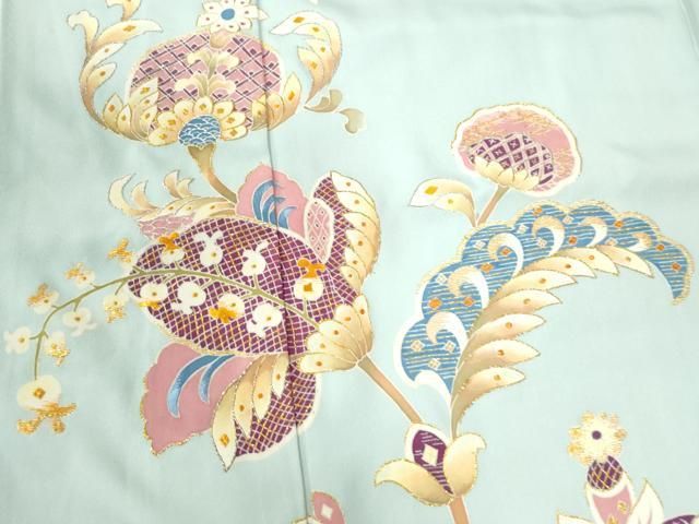 逸品 正絹 着物 黒留袖 野口彦太郎 大彦三代目 江戸染 繍友禅 袷 落款