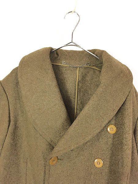 古着 40s 米軍 US ARMY タイプ ショールカラー ダブルブレスト