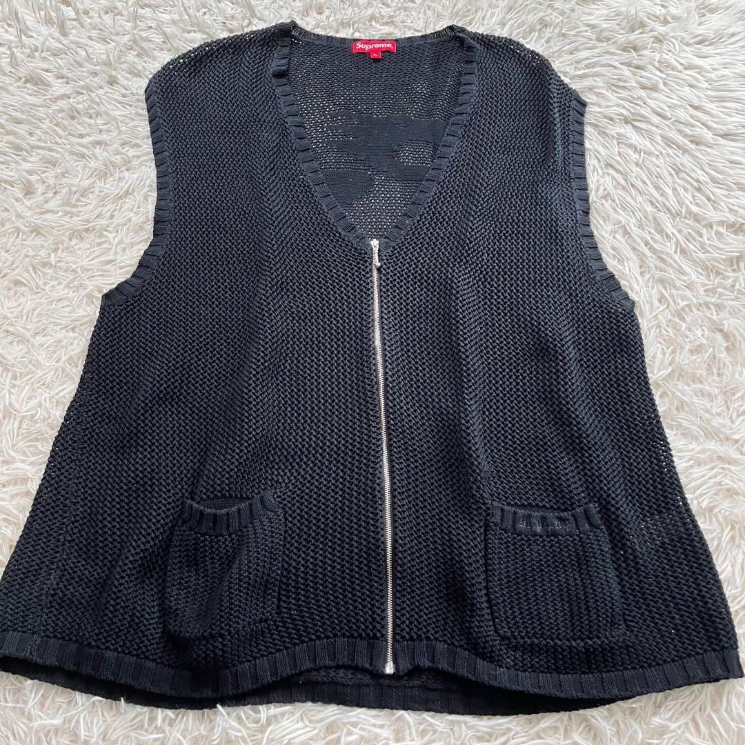 supreme Dragon Zip Up Sweater Vest-