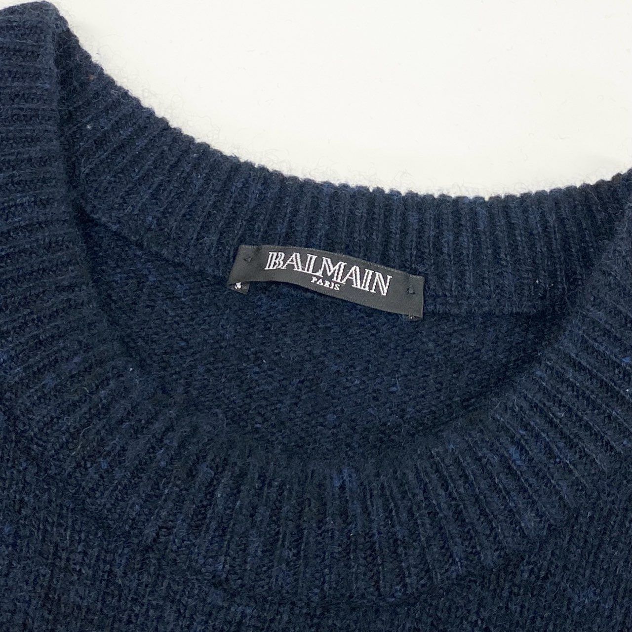 41c29 BALMAIN バルマン フランス製 カシミヤ100％ ニットセーター L 