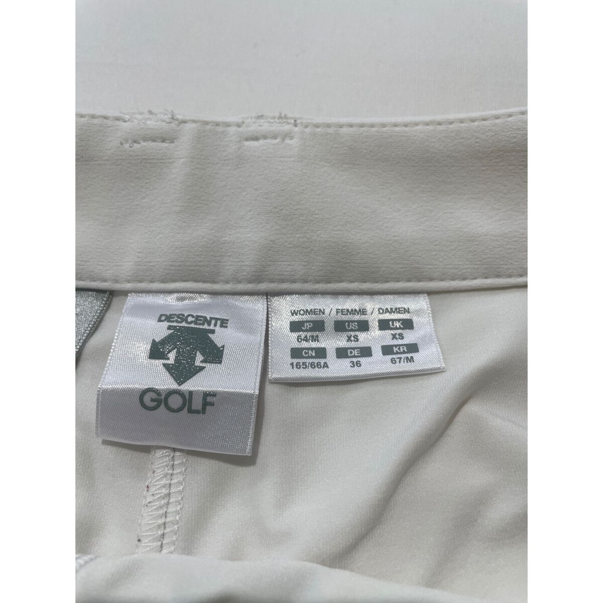中古 レディース デサントゴルフ DESCENTE GOLF スカート M 白