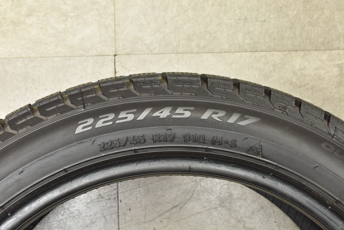 バリ溝 ピレリ アイスアシンメトリコ プラス 225 45R17 4本 プリウス カローラ ツーリング スポーツ Aクラス Bクラス Cクラス ゴルフ FFCRYSTALESIA_COM