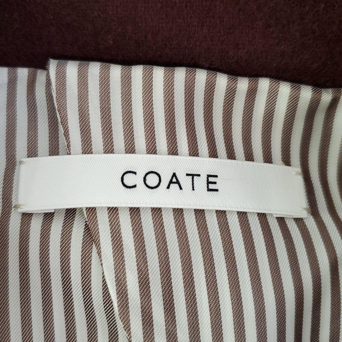 COATE(コート) コート レディース - ダークブラウン 長袖/冬 - メルカリ 