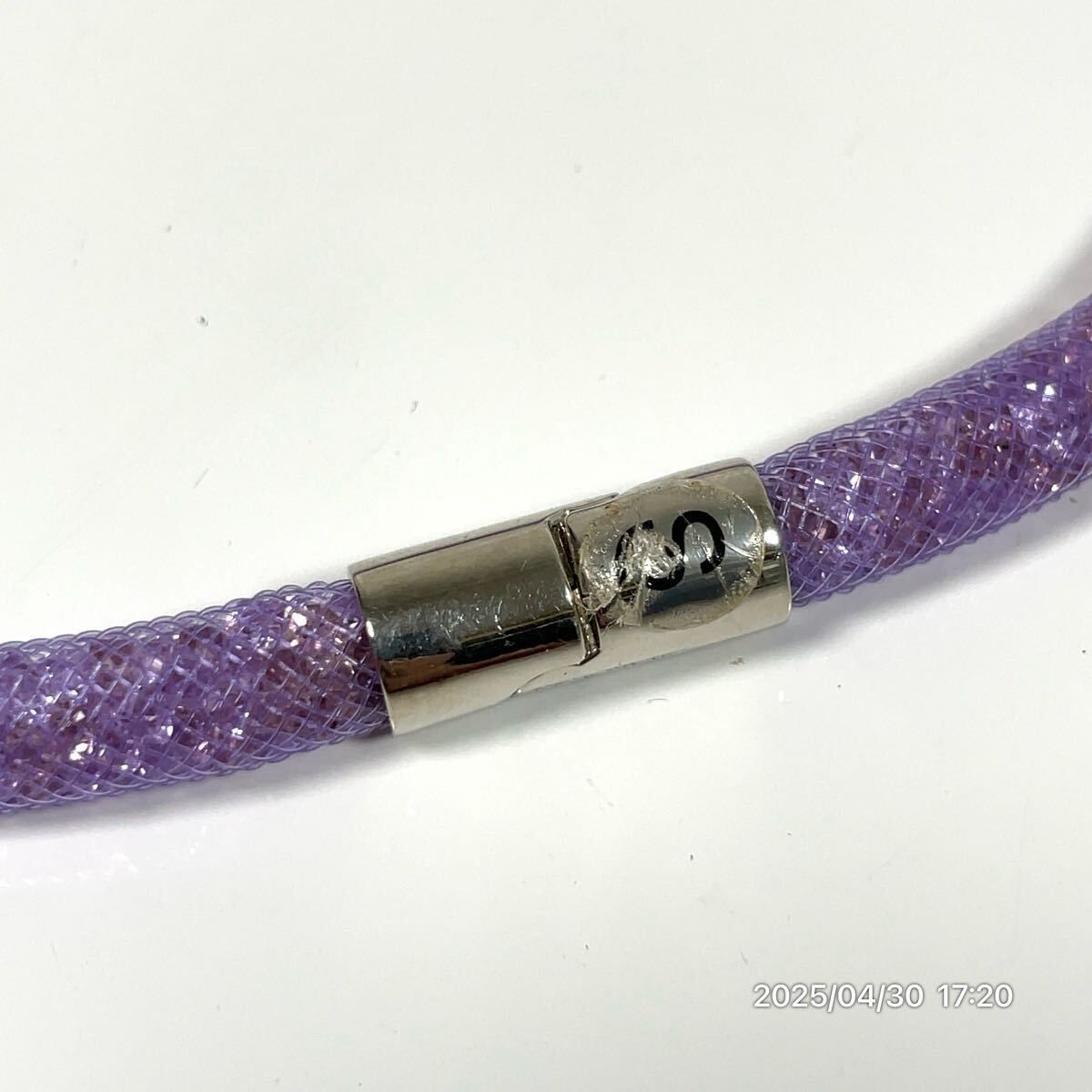SWAROVSKI スワロフスキー メッシュ風 クリスタル パープル