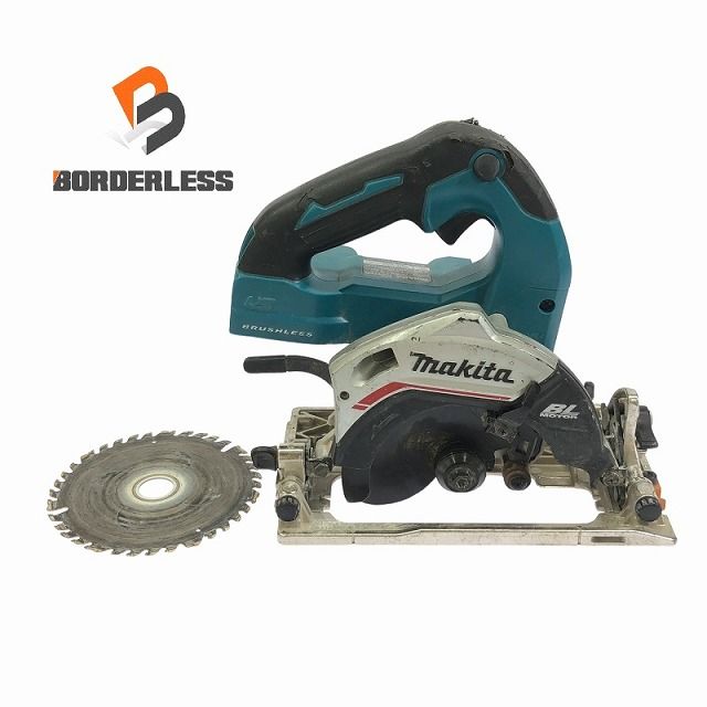 ☆品☆makita マキタ 18V 125mm 充電式マルノコ HS475D 青 本体のみ コードレス 丸のこ 丸ノコ 丸鋸 木工用 切断機 107638