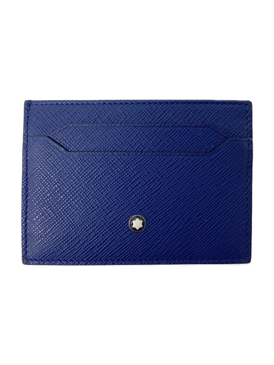 新品同様 ＊ MONTBLANC モンブラン サルトリアル 名刺入れ ネイビー モンブラン 名刺ケース サルトリアル カードホルダー 5cc ITWD758Y1GOK