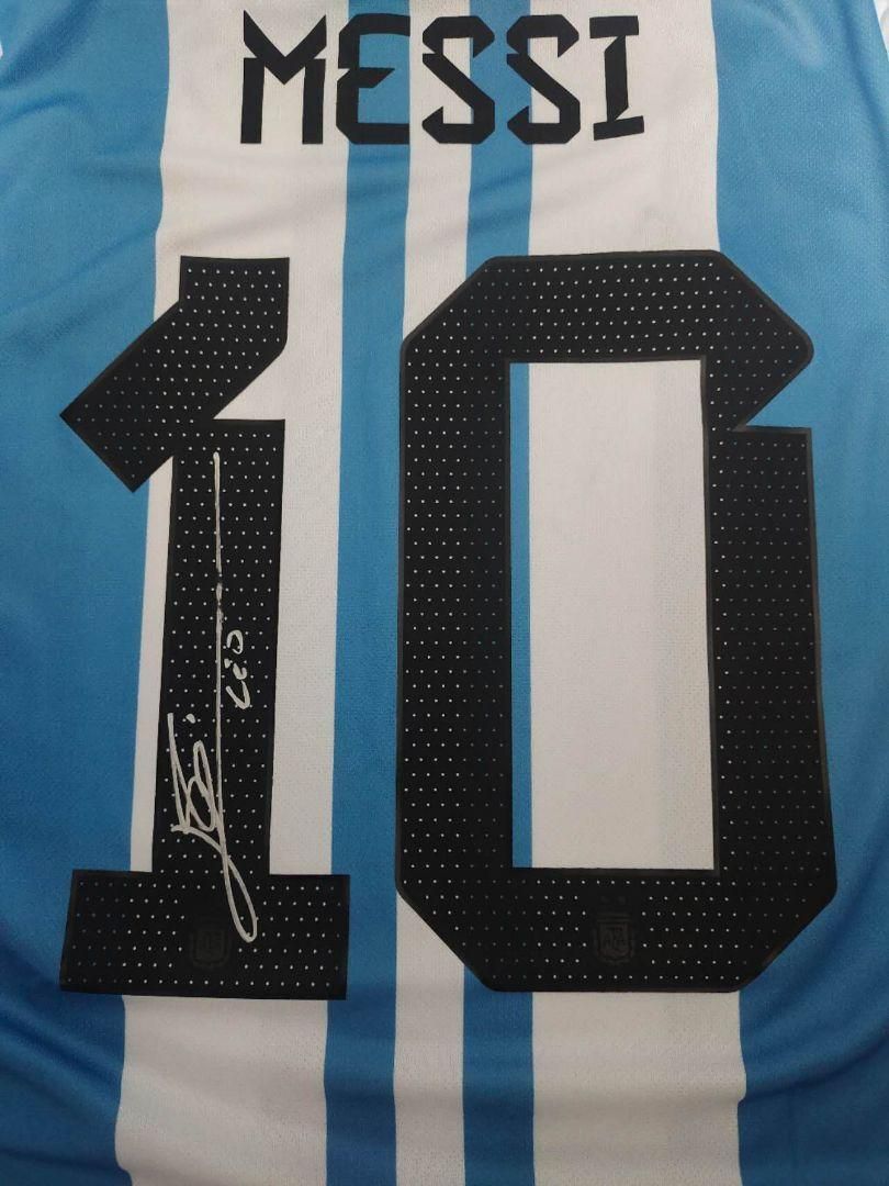 メッシ 直筆サインユニフォーム アルゼンチン icons社証明書