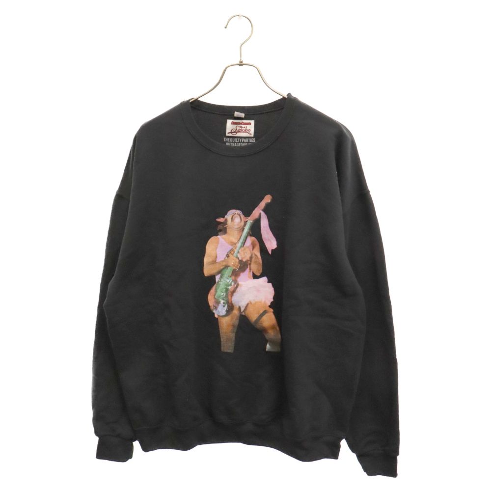 WACKO MARIA (ワコマリア) ×Cheech&Chong UP IN SMOCK SWEAT SHIRT チーチ&チョン クルーネック スウェットトレーナー ブラック - メルカリ