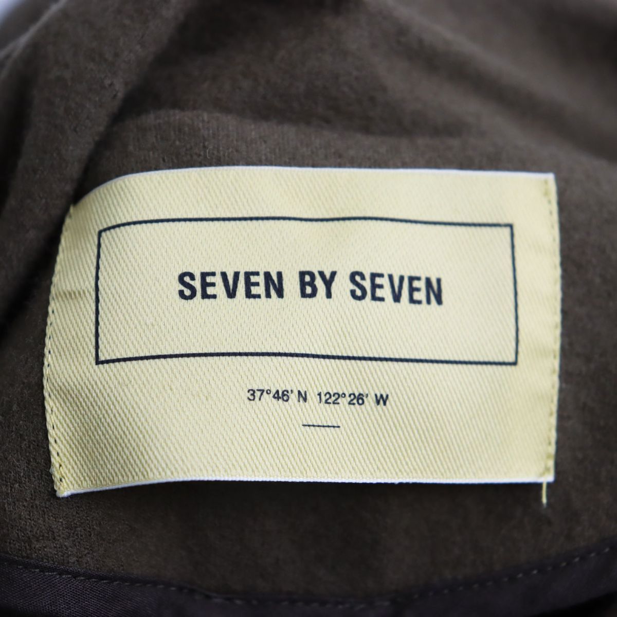 美品○21AW SEVEN BY SEVEN セブンバイセブン 800-0210007 ウール100