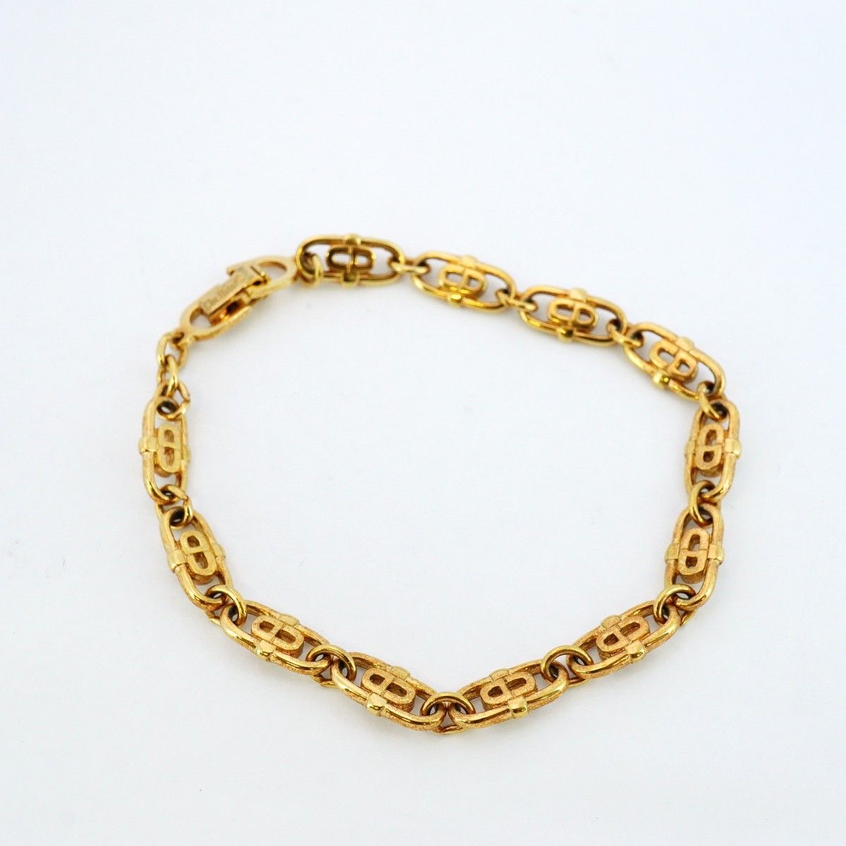 クリスチャンディオール ブレスレット 刻印あり 美品 箱入り ゴールド 5jgb0633】クリスチャンディオール ブレスレット CDロゴ GP