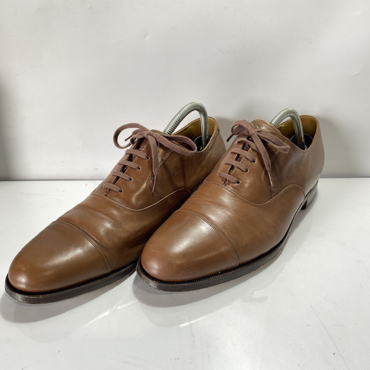 『極美品』ラルフローレン レザー ドレスシューズ 25cm ブラウン Polo Ralph Lauren ラルフローレン ビジネスシューズ 革靴 26.5