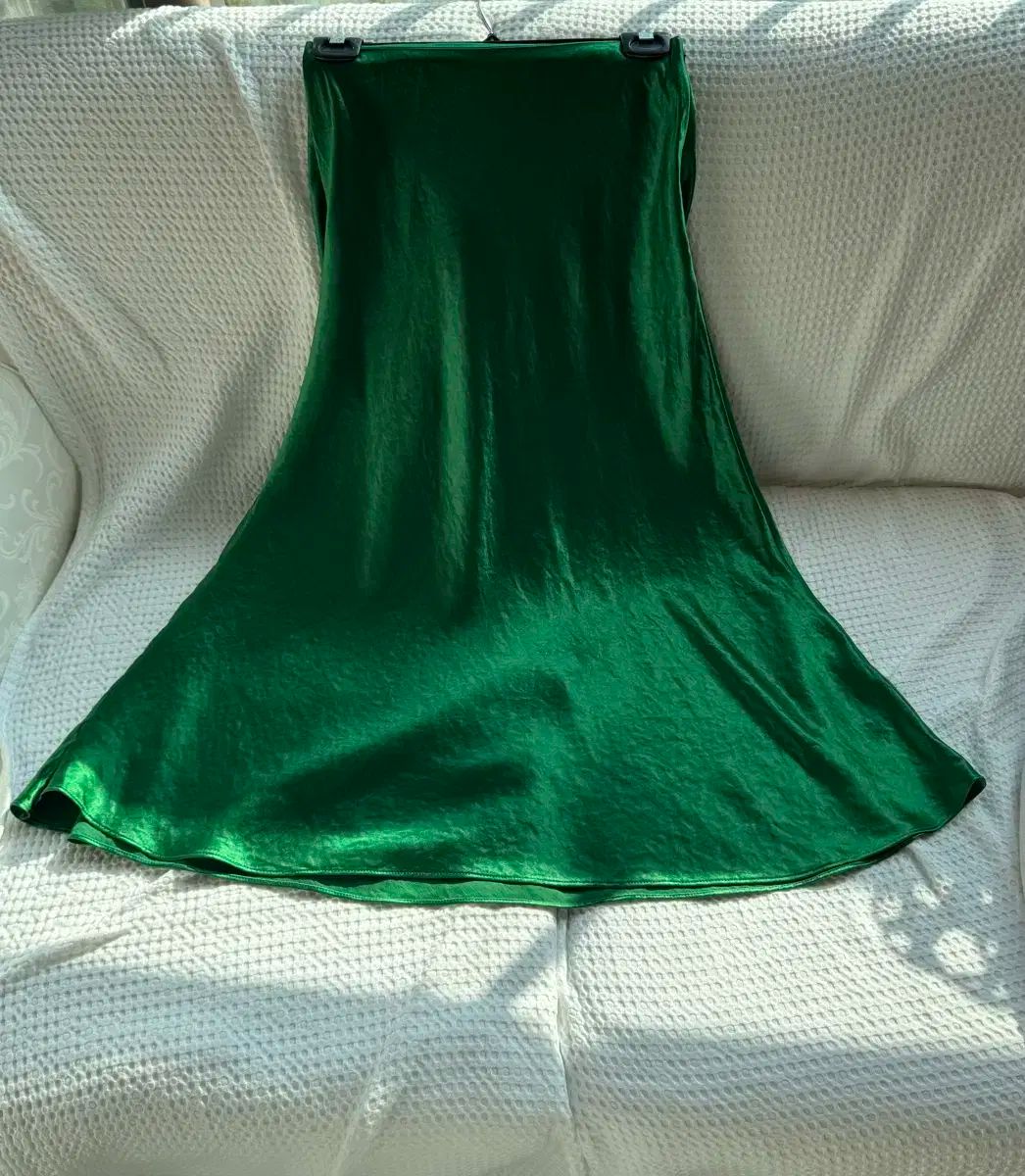 クラブモナコ サテン 緑 マーメイド スカート XS