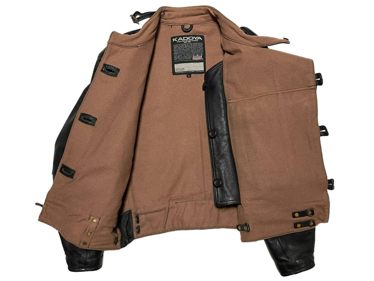 Lサイズ KADOYA K'S LEATHER カドヤ スウェーデン軍 レザー