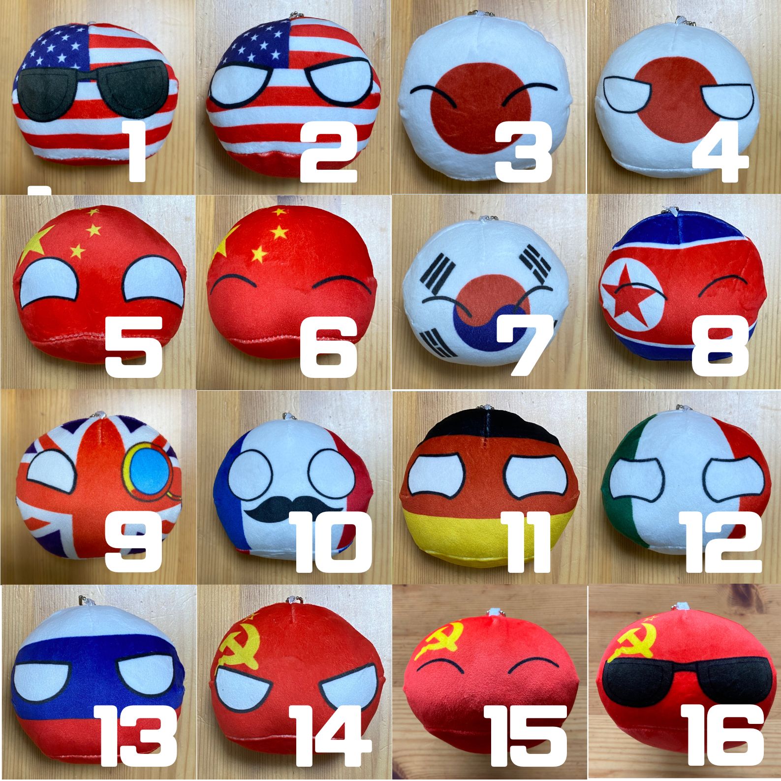 ノーマルポーランドボールぬいぐるみ No.73 パレスチナ Palestine