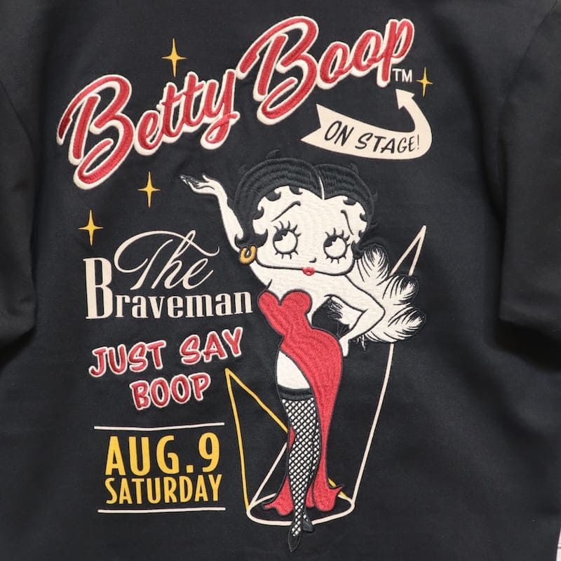 新品 メンズ ベティ・ブープ ベティー ベティちゃん BETTY BOOP ザブレイブマン コラボ 半袖 ポロシャツ 半袖ポロシャツ シャツ 刺繍  ユニセックス レディース 黒 ブラック - メルカリ