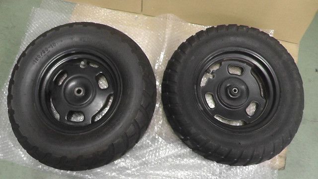 AF58 ズーマー　純正前後ホイールセット　流用やは補修ベースに AF58 ズーマー 純正前後ホイールセット 流用やは補修ベースに パーツ