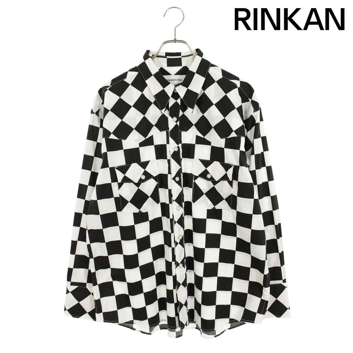 x*割様 MIYAGIHIDETAKA チェック柄長袖シャツ ミヤギヒデタカ チェック柄コットン長袖シャツ メンズ 1 - メルカリ