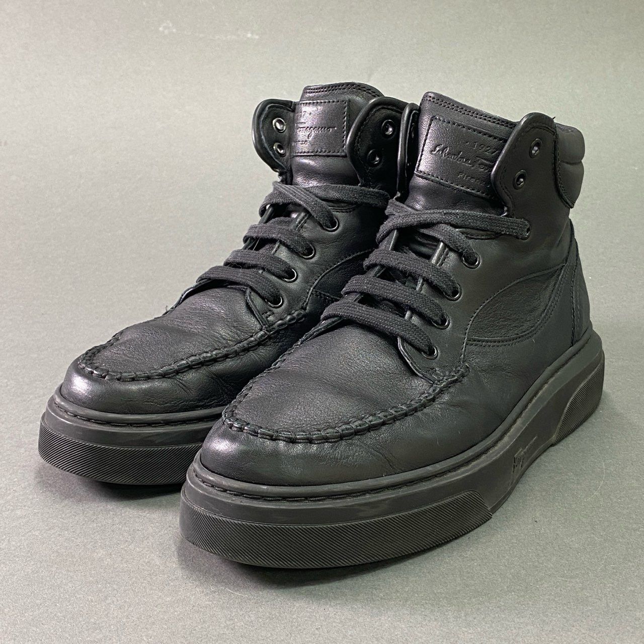 7e9 Salvatore Ferragamo サルヴァトーレ フェラガモ ハイカットレザー 
