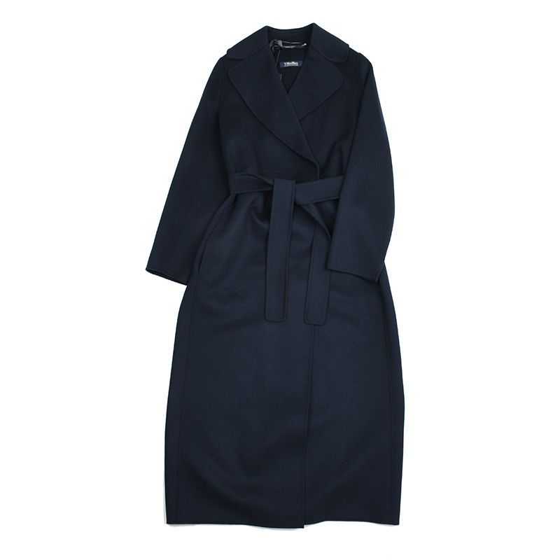 S Max Mara エス マックスマーラ POLDO ネイビーウールコート