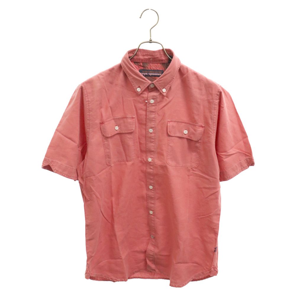 Reyn Spooner (レインスプーナー) IKAIKA イカイカ スリムルック ボタンカラー 半袖Tシャツ 10R1607091 レッド