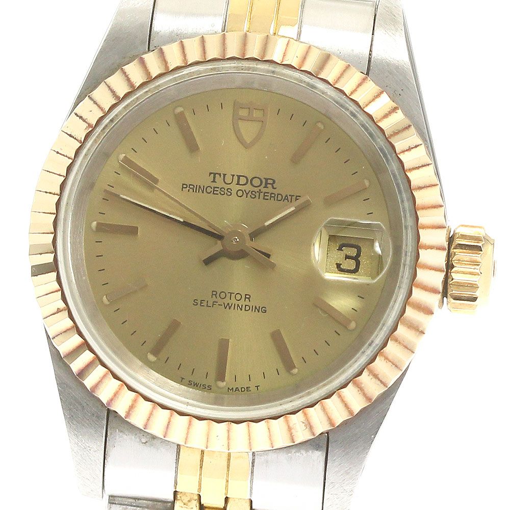 チュードル TUDOR 92413N プリンセス オイスターデイト YGベゼル Cal.2671 自動巻き レディース_871435