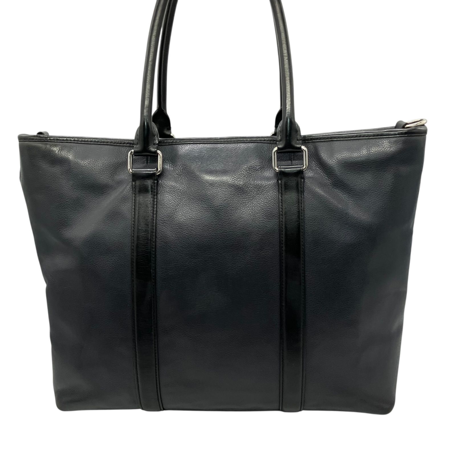 Coach メトロポリタン トートバッグ レザー 紺 黒 1388 COACH - Coach メトロポリタン トートバッグ レザー 紺 黒 1388