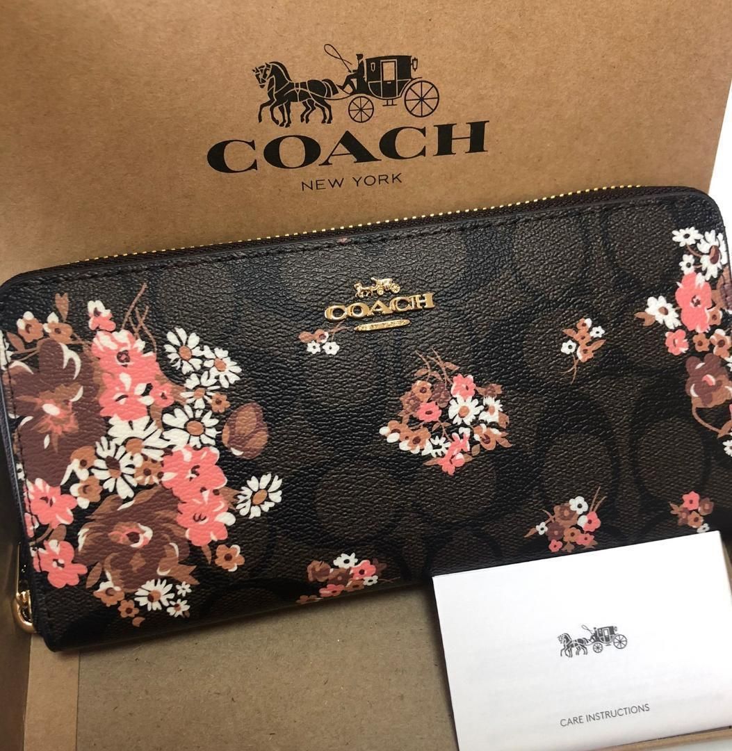 COACH 花柄 長財布 - 小物