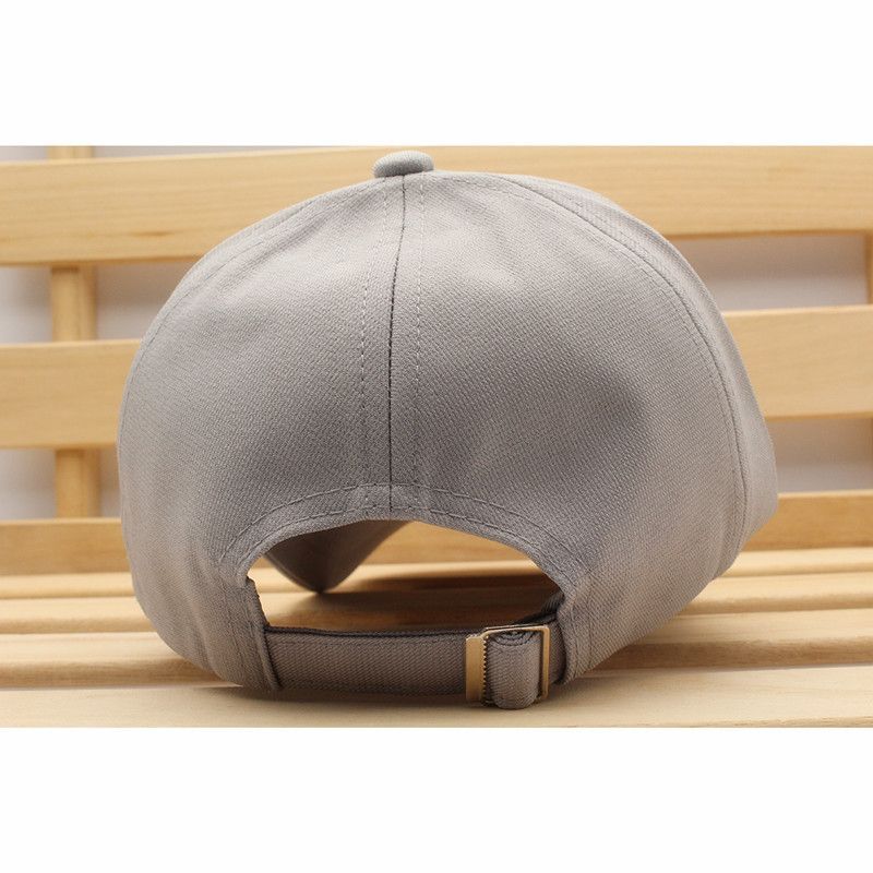 野球帽子 ツバ長10.5cm カジュアル派 ポリ キャップ 帽子 56cm~58cm GY メンズ レディース CC38-3