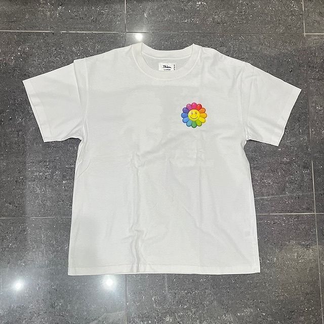J Balvin 村上隆 Colores Tee White Mサイズ KAIKAI KIKI J BALVIN × TAKASHI MURAKAMI - フラワー スプレー