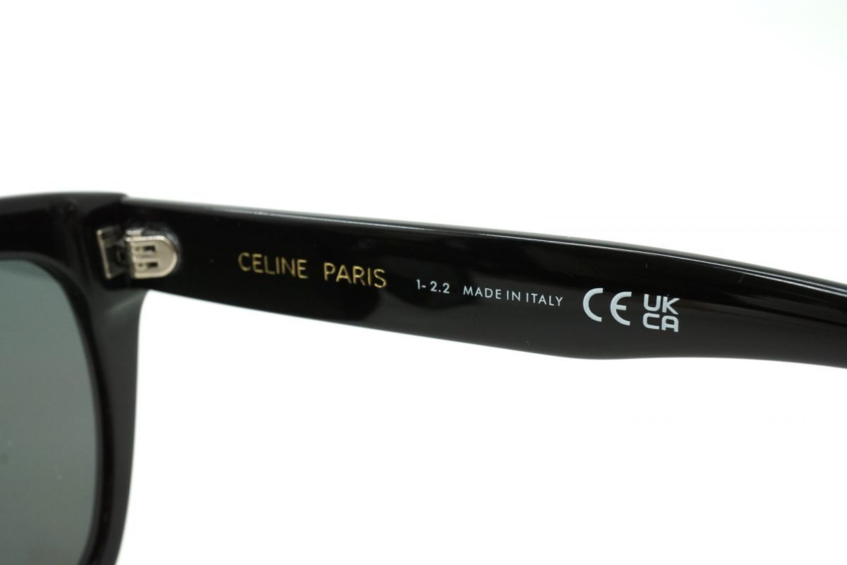 セリーヌ CL40198F サングラス 56□21-145 ブラック Celine CL40198F 01A Sunglasses Women's Shiny Black/Smoke