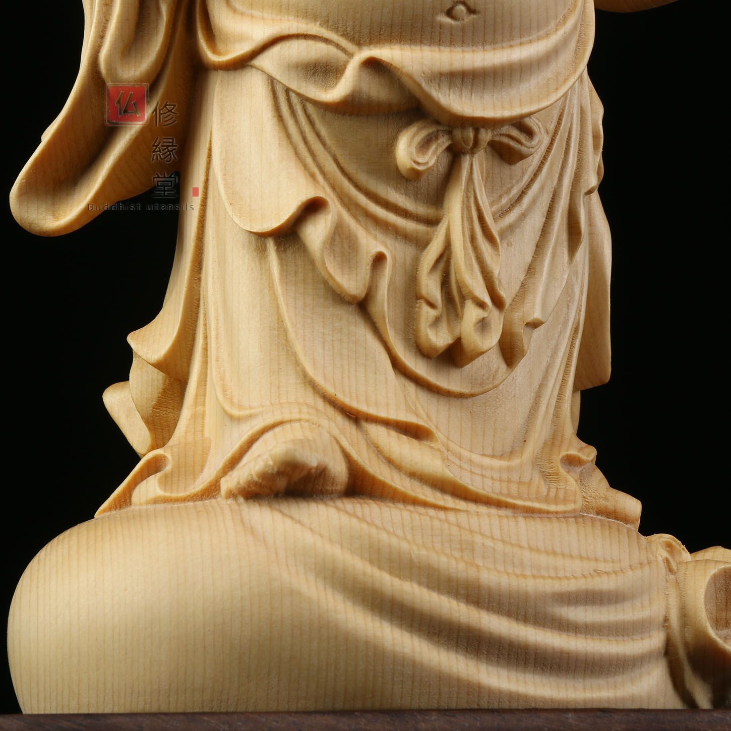 極上品 木彫仏像 七福神弥勒仏 布袋様 彫刻 本金 切金 天然木檜材 修縁堂】極上品 木彫仏像 七福神弥勒仏 立像 布袋様 彫刻 天然木檜材