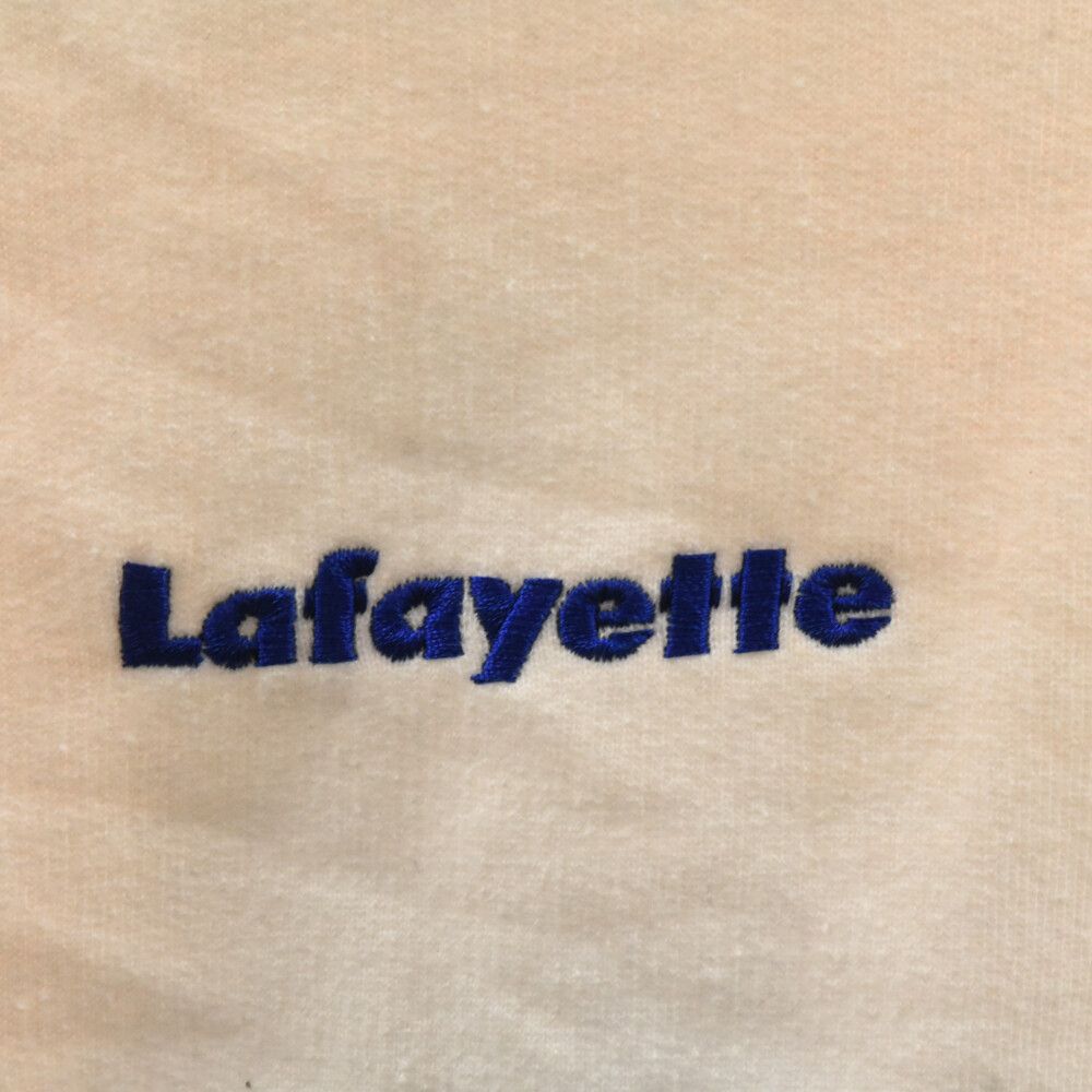 Lafayette (ラファイエット) ロゴ刺繍 プルオーバーパーカー ホワイト